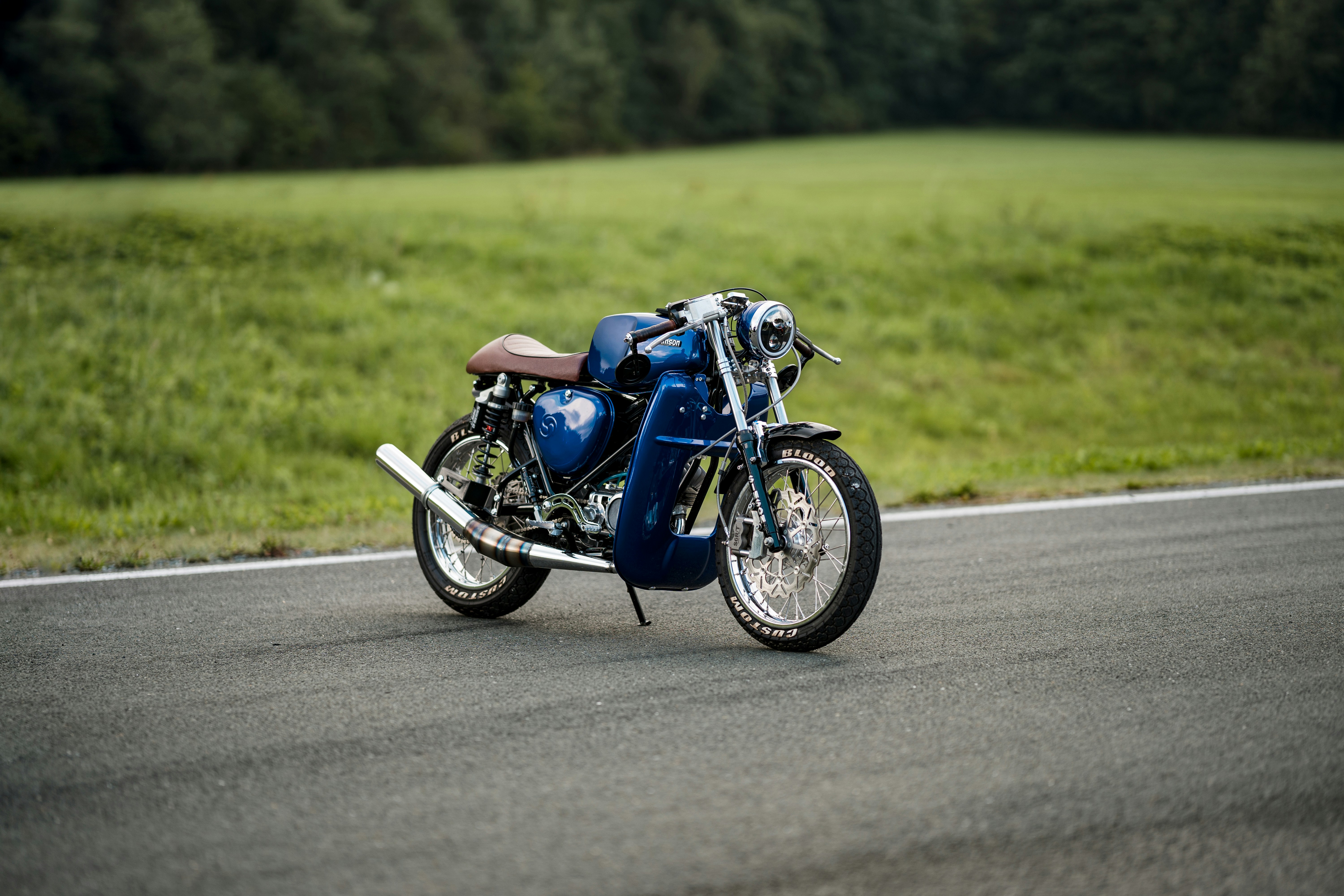 a motorcycle on the road