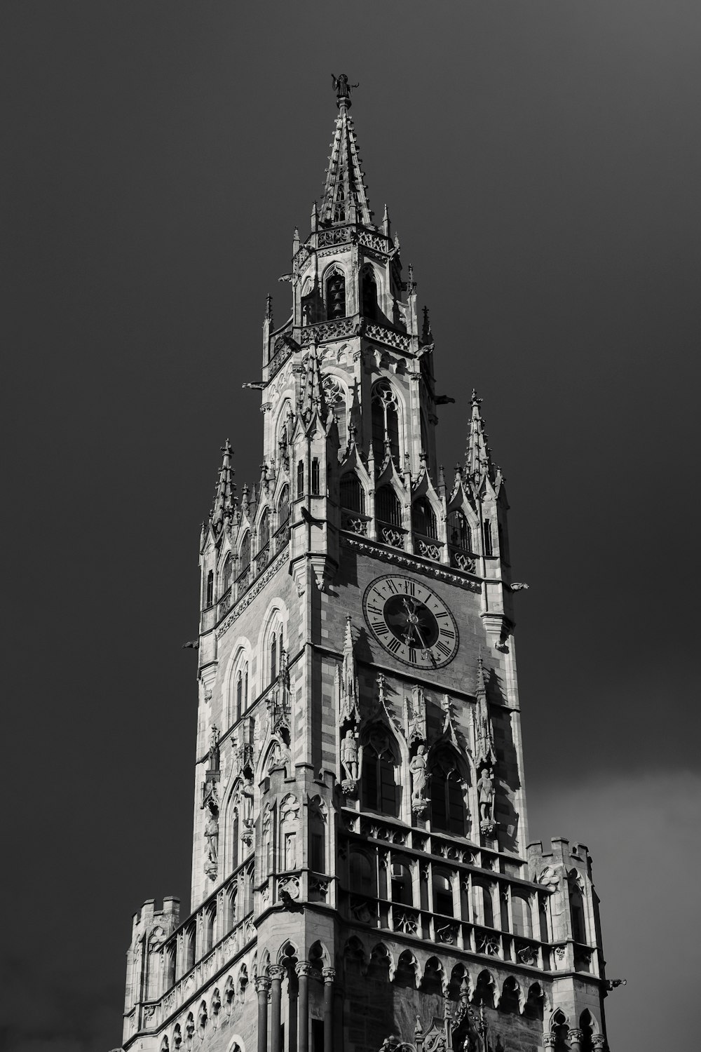 a clock on a tower