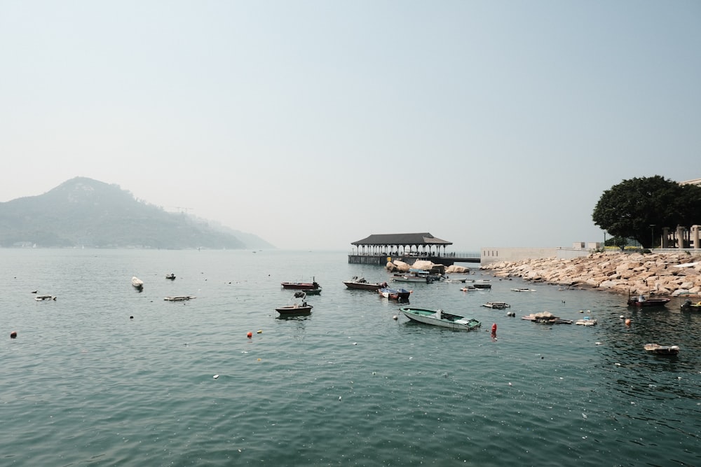 a body of water with boats in it