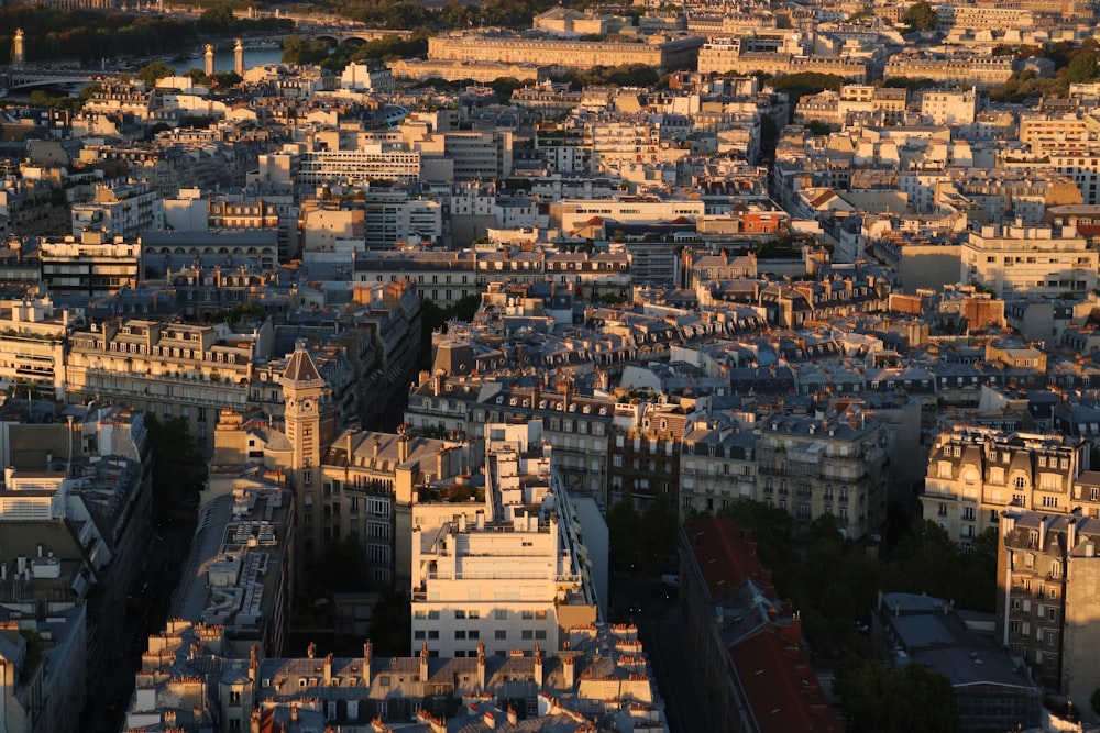 a city with many buildings