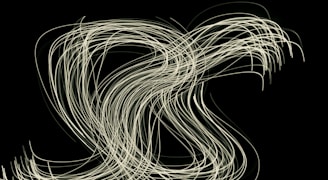 Abstract waves of light flowing over a dark background.