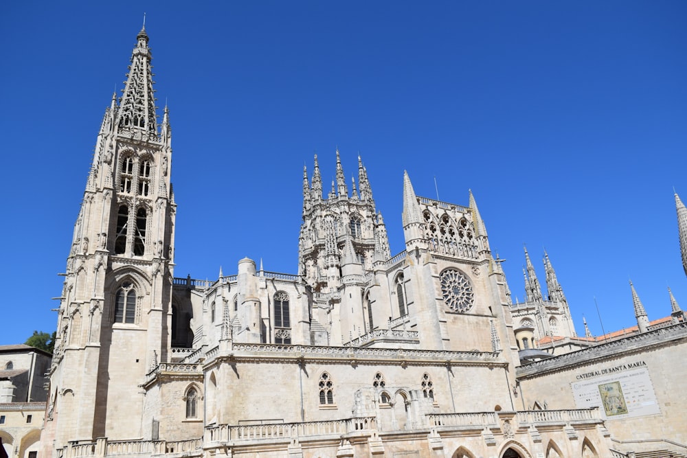 a large building with towers