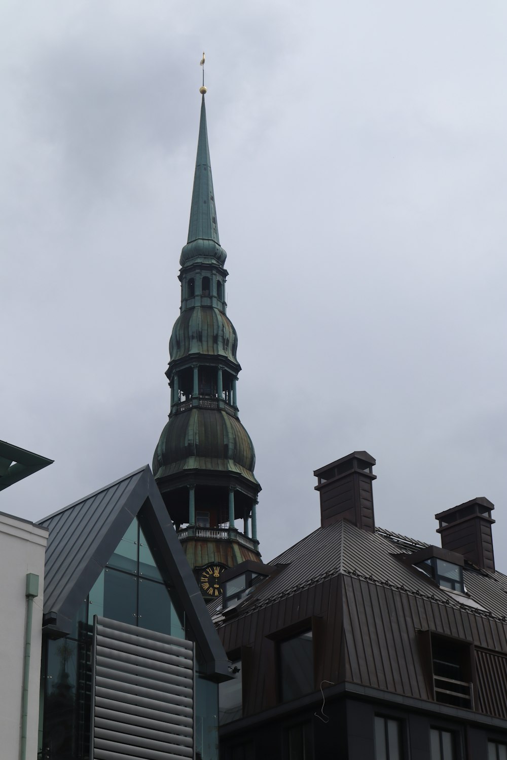 a tall building with a pointy top