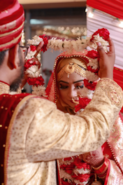 a person wearing a traditional dress