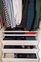 a closet full of clothes