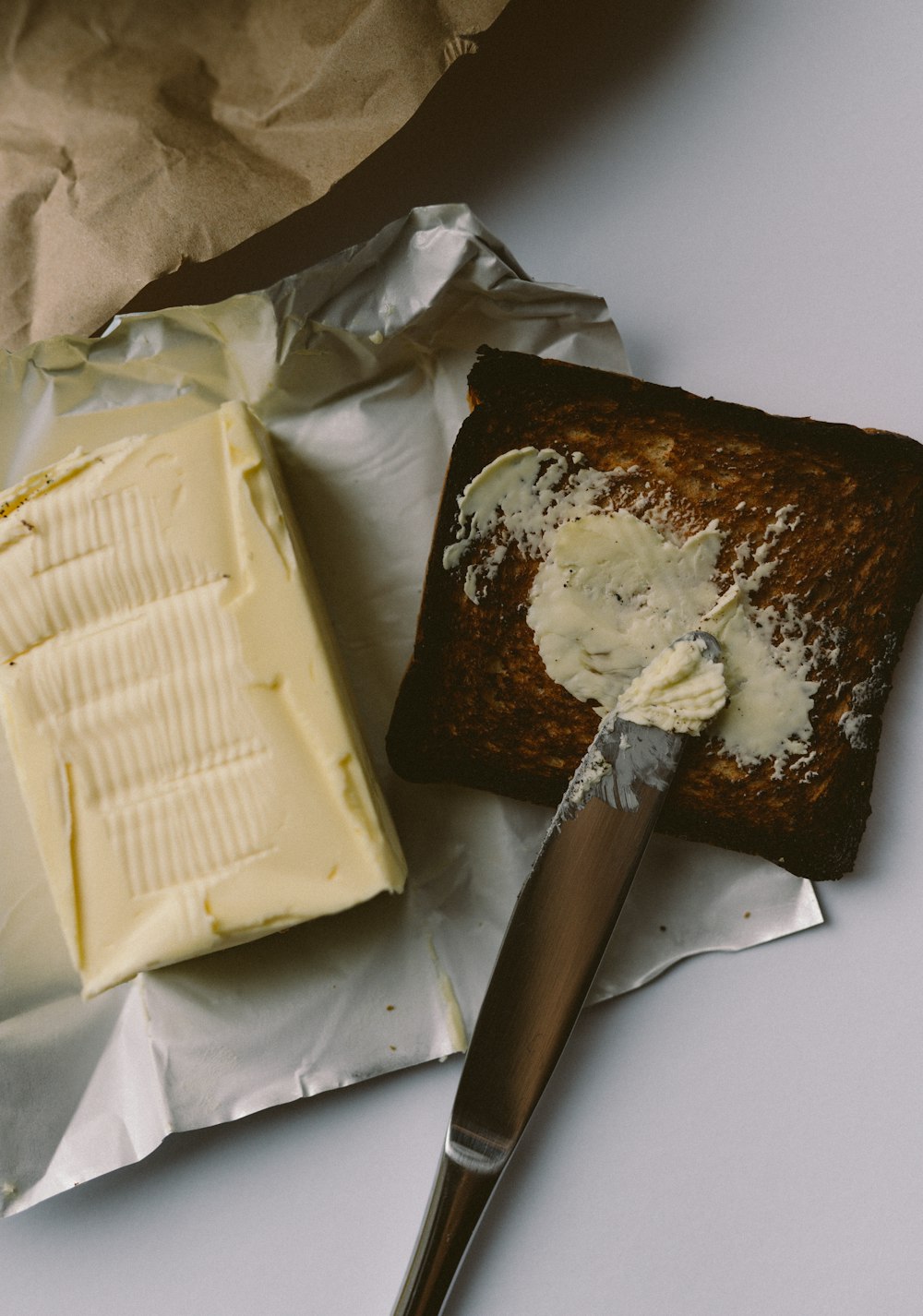 a cake with a knife