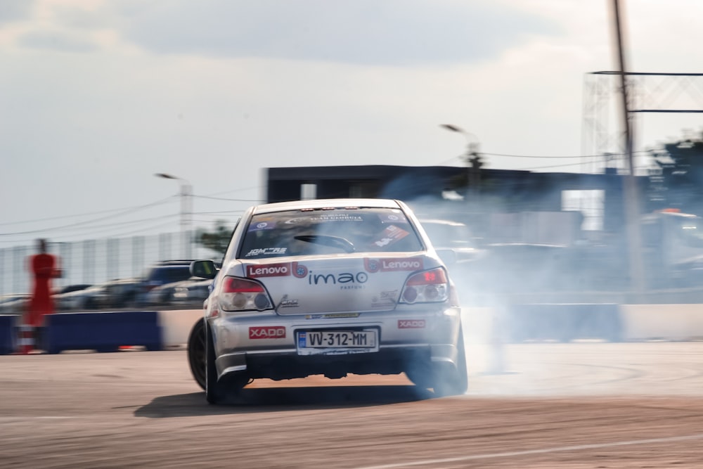 a car on a race track