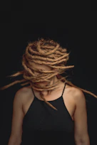 a woman with a braided hair