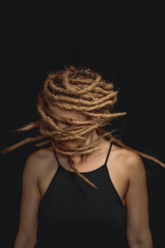 Braided hair portrait
