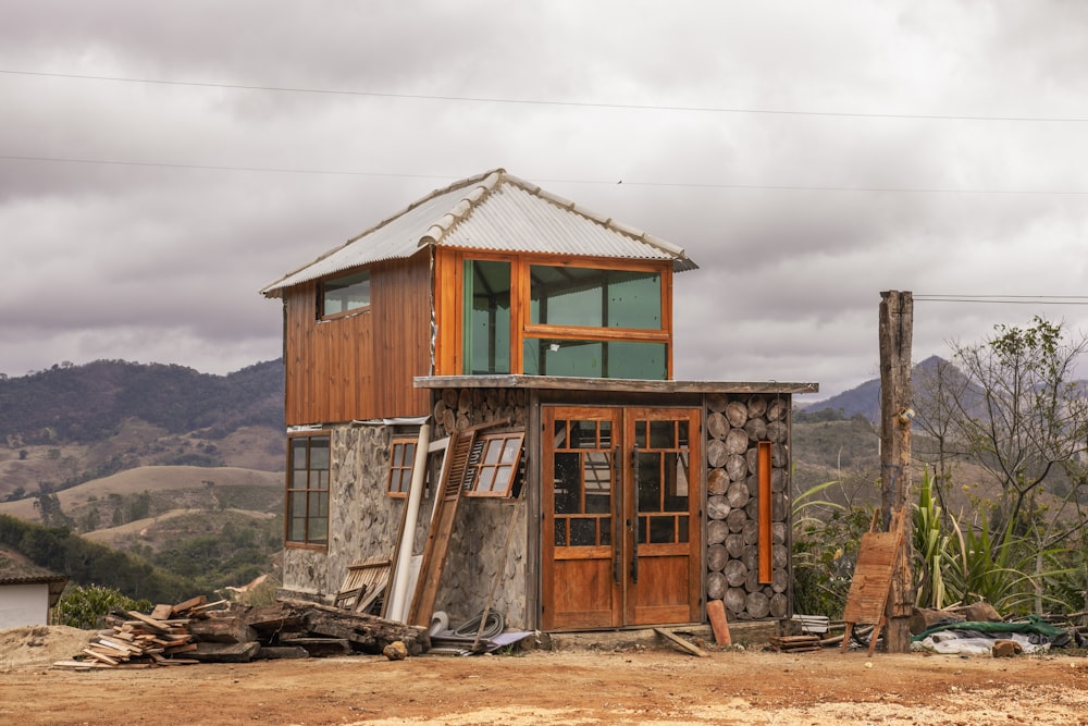 a house that has been destroyed