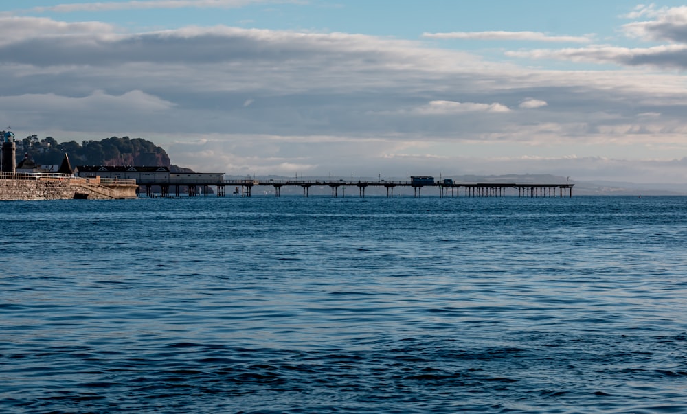 a pier over a body of water