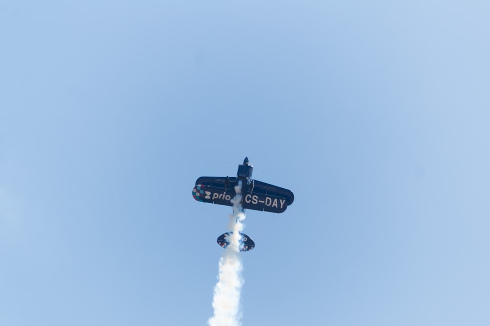 a plane flying through the air