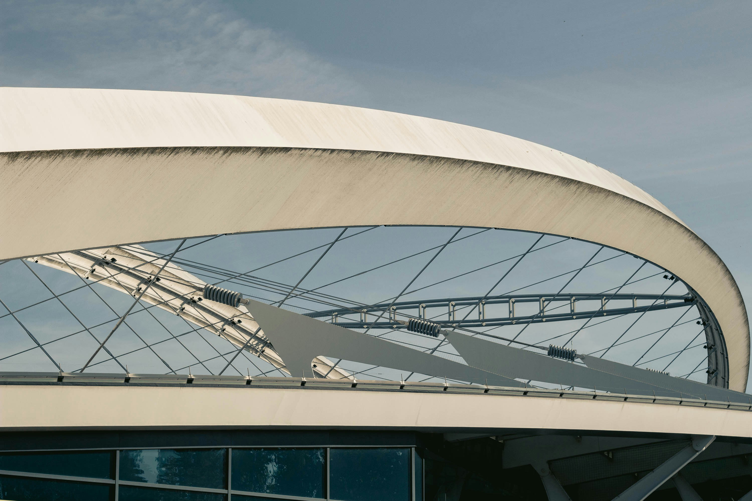a building with glass windows