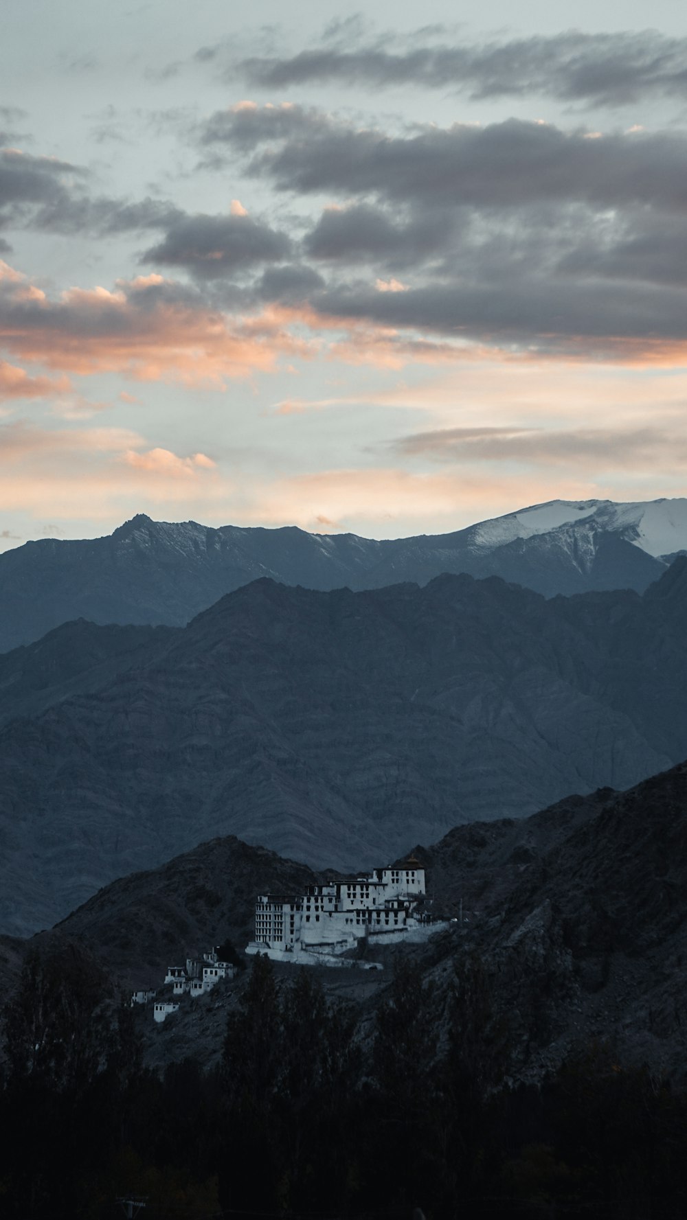 a large mountain landscape