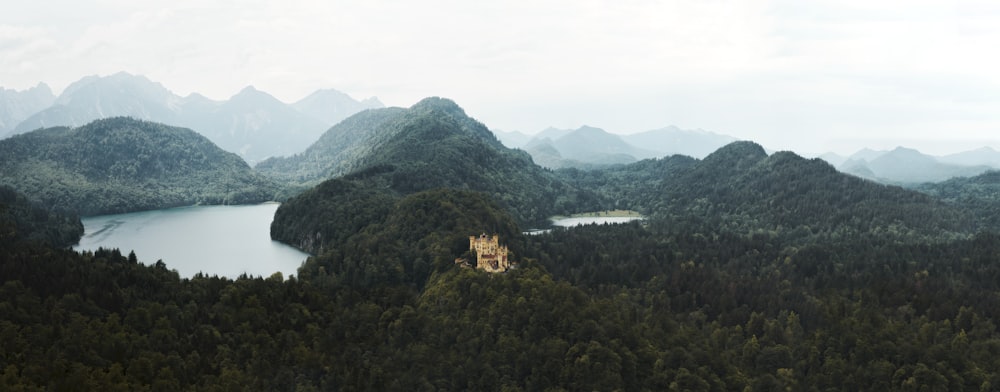 a building on a hill