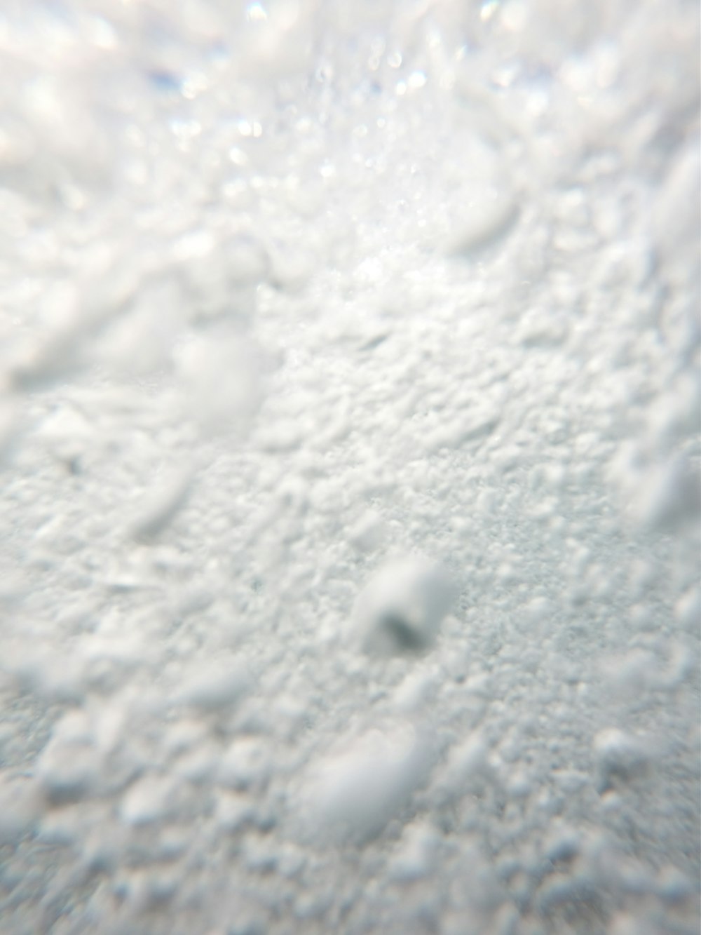 a close up of a snowball