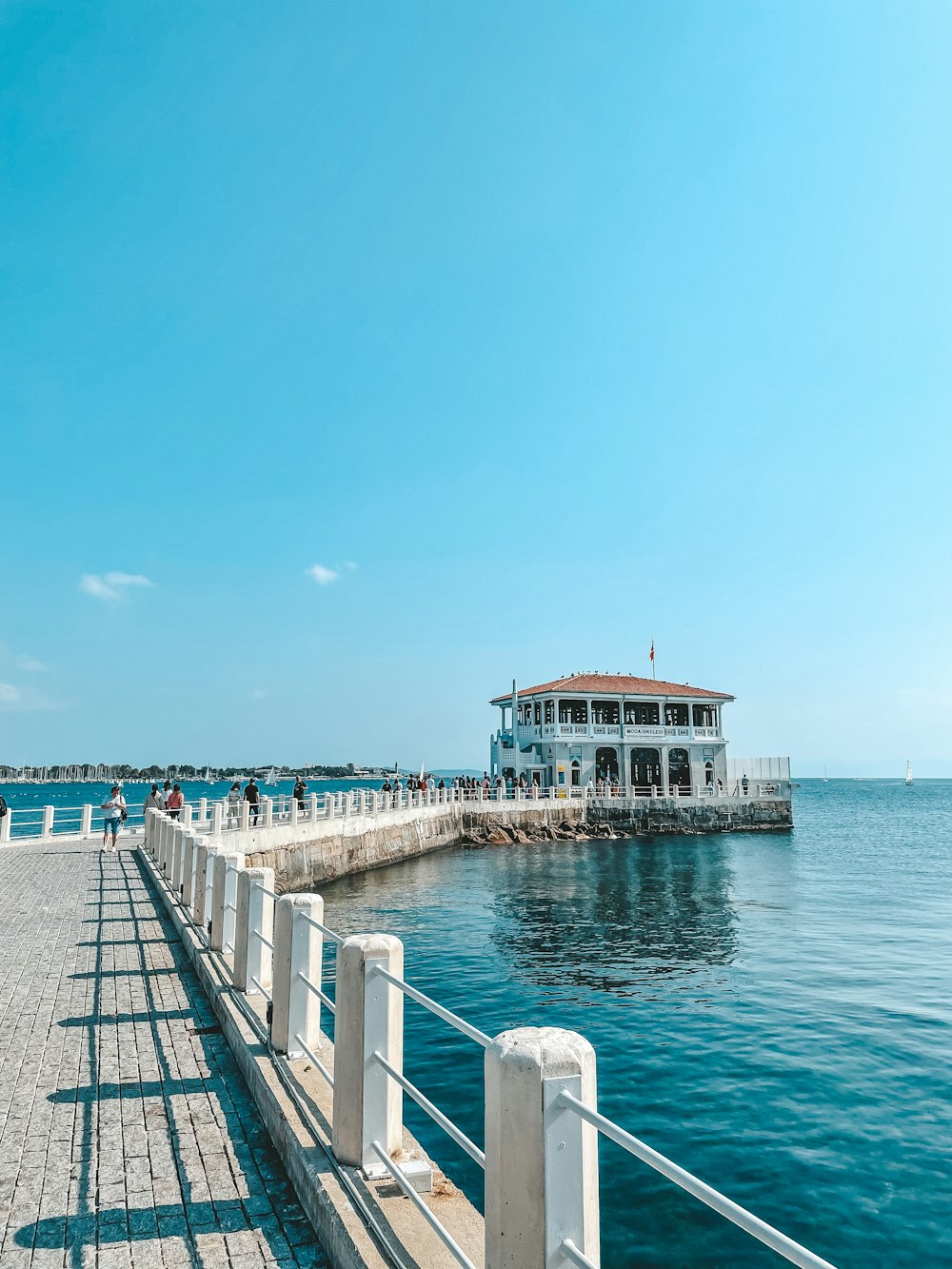 a building on a pier