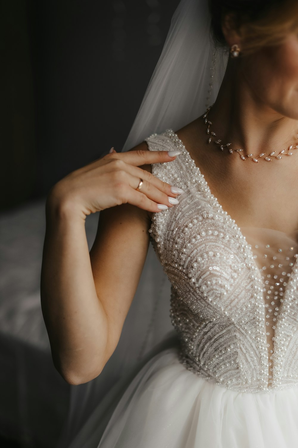 a person in a wedding dress