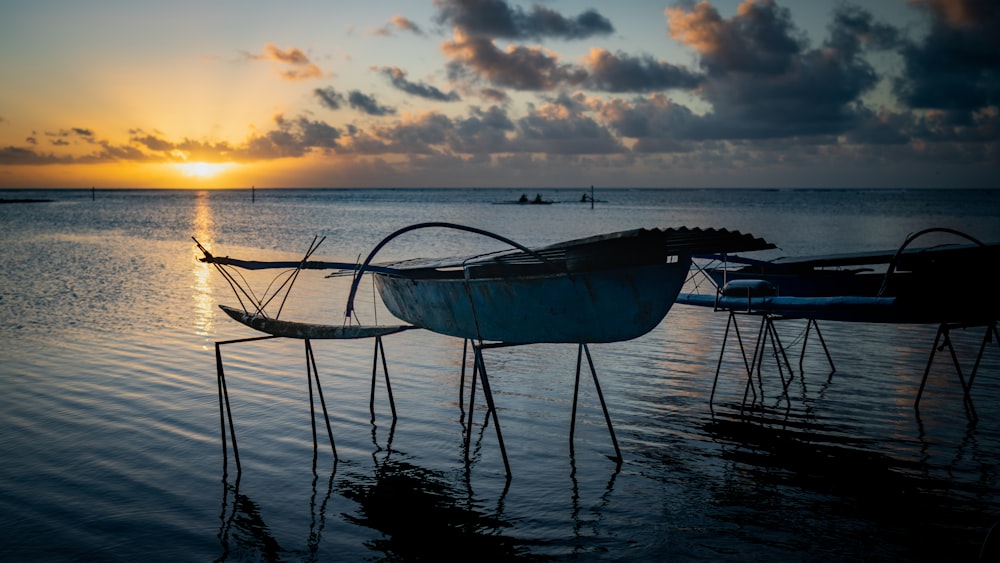 a boat on the water