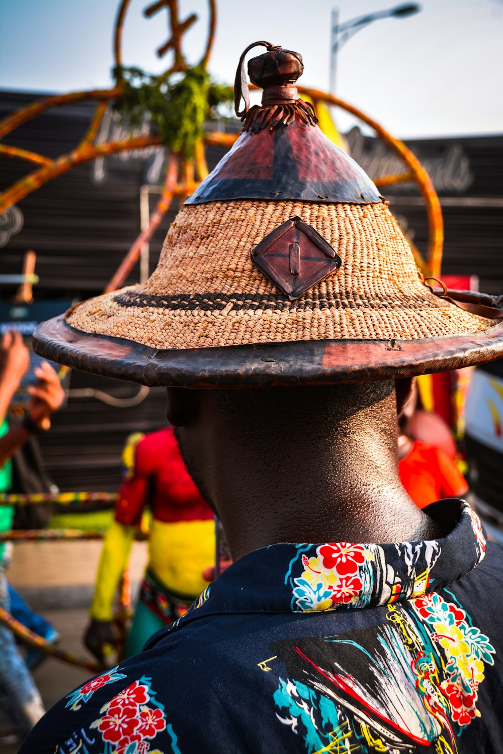 a person wearing a hat