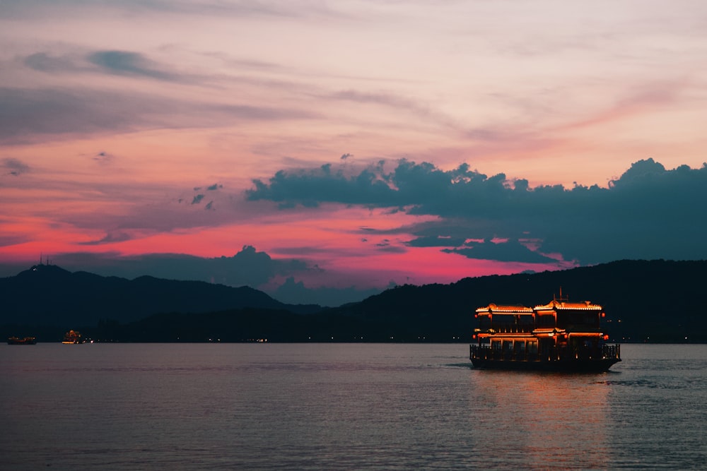 a boat on the water