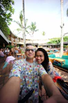 a man and woman posing for a picture