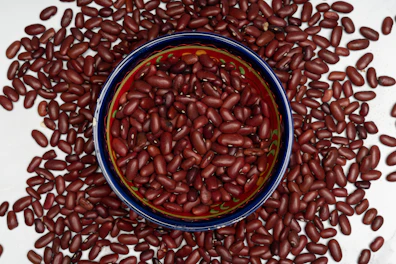 a bowl of coffee beans
