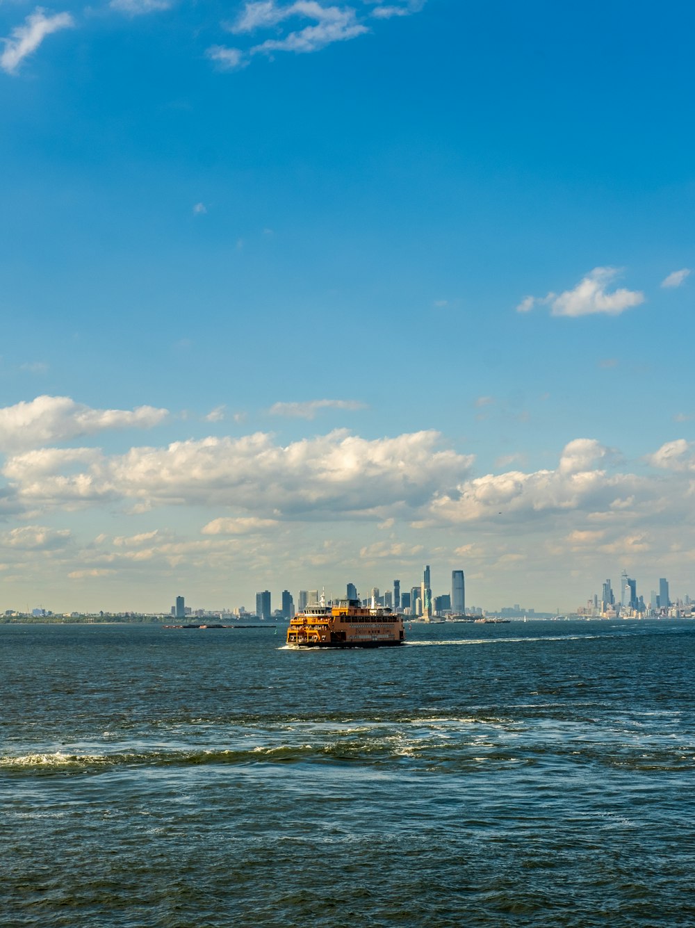 a boat in the water