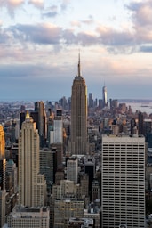 Empire State Building with tall buildings