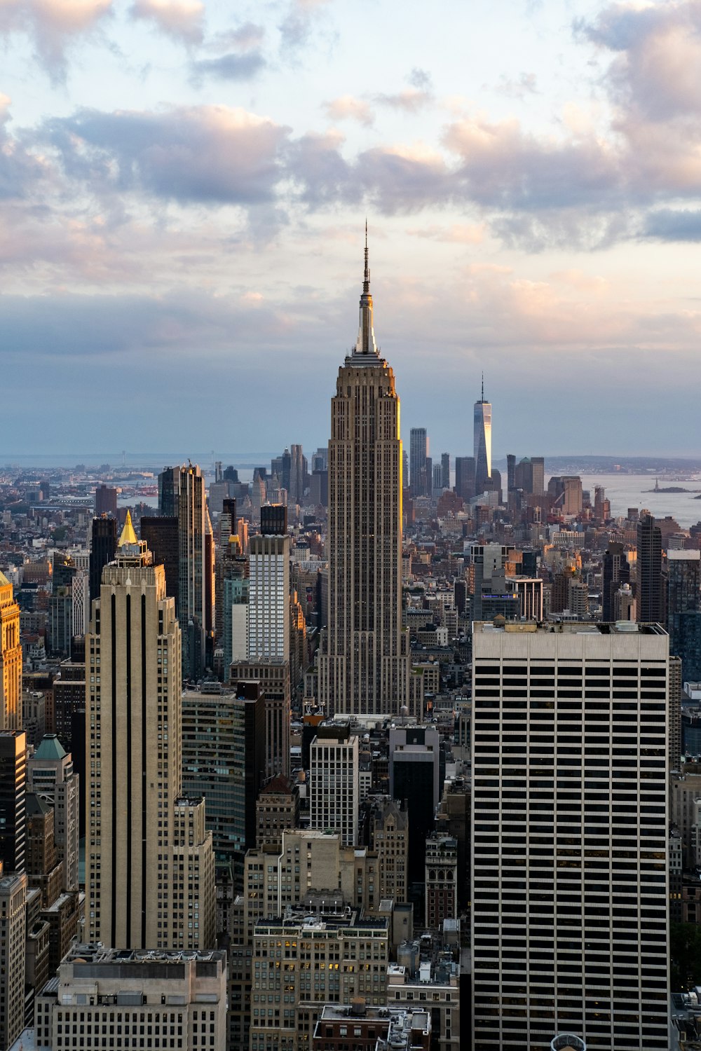 Empire State Building with tall buildings
