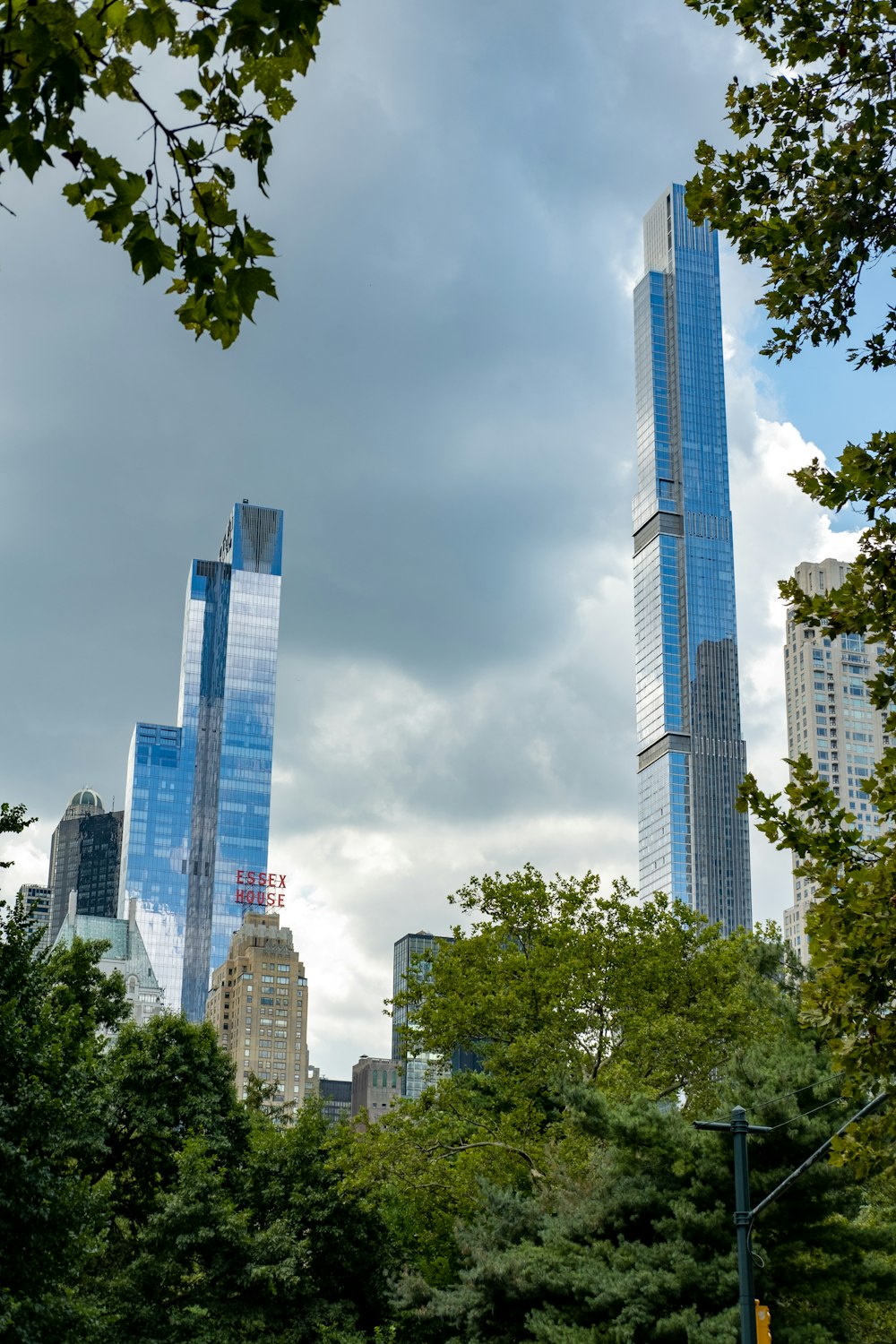 a group of tall buildings