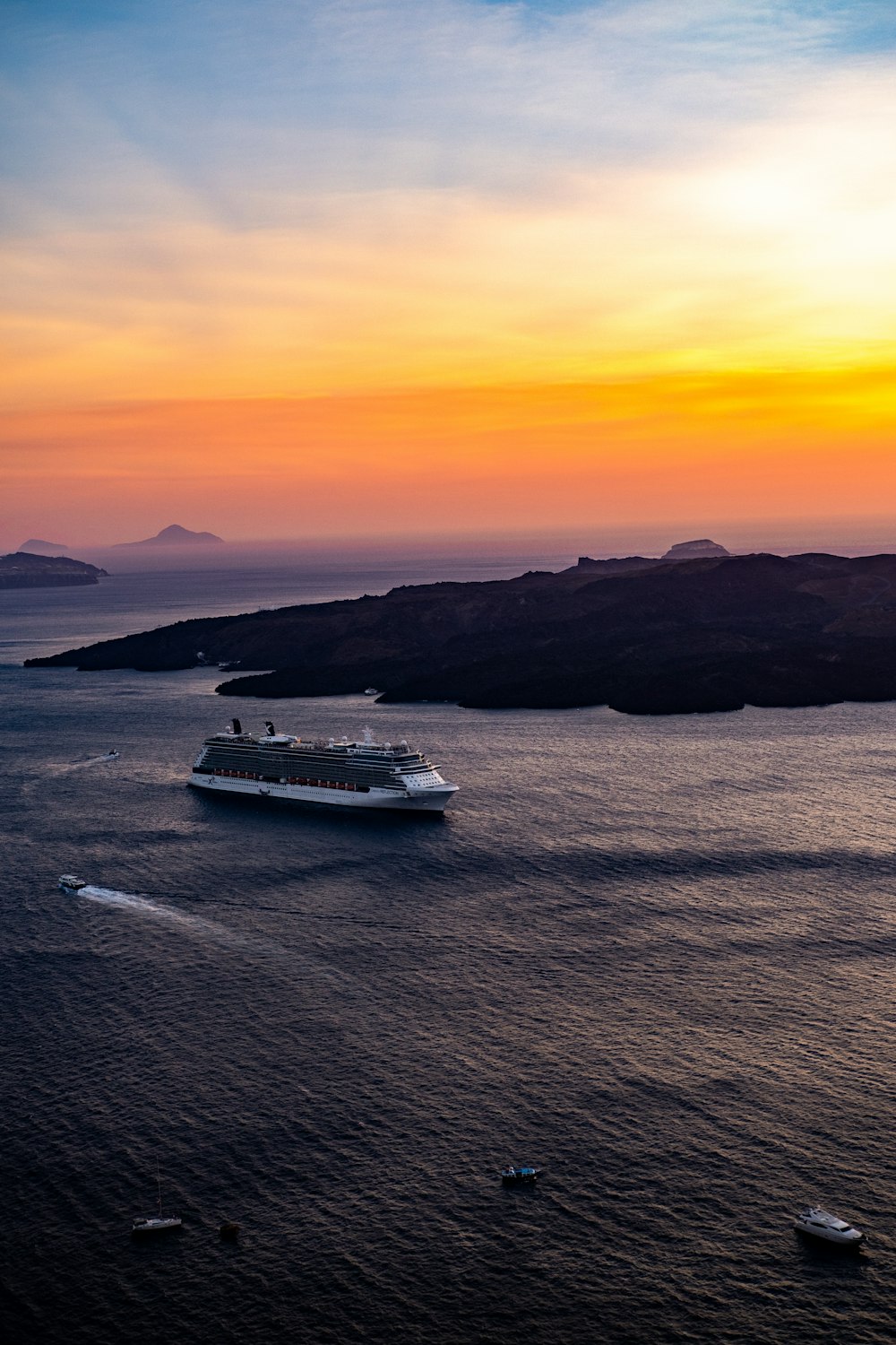 a boat sailing on the water