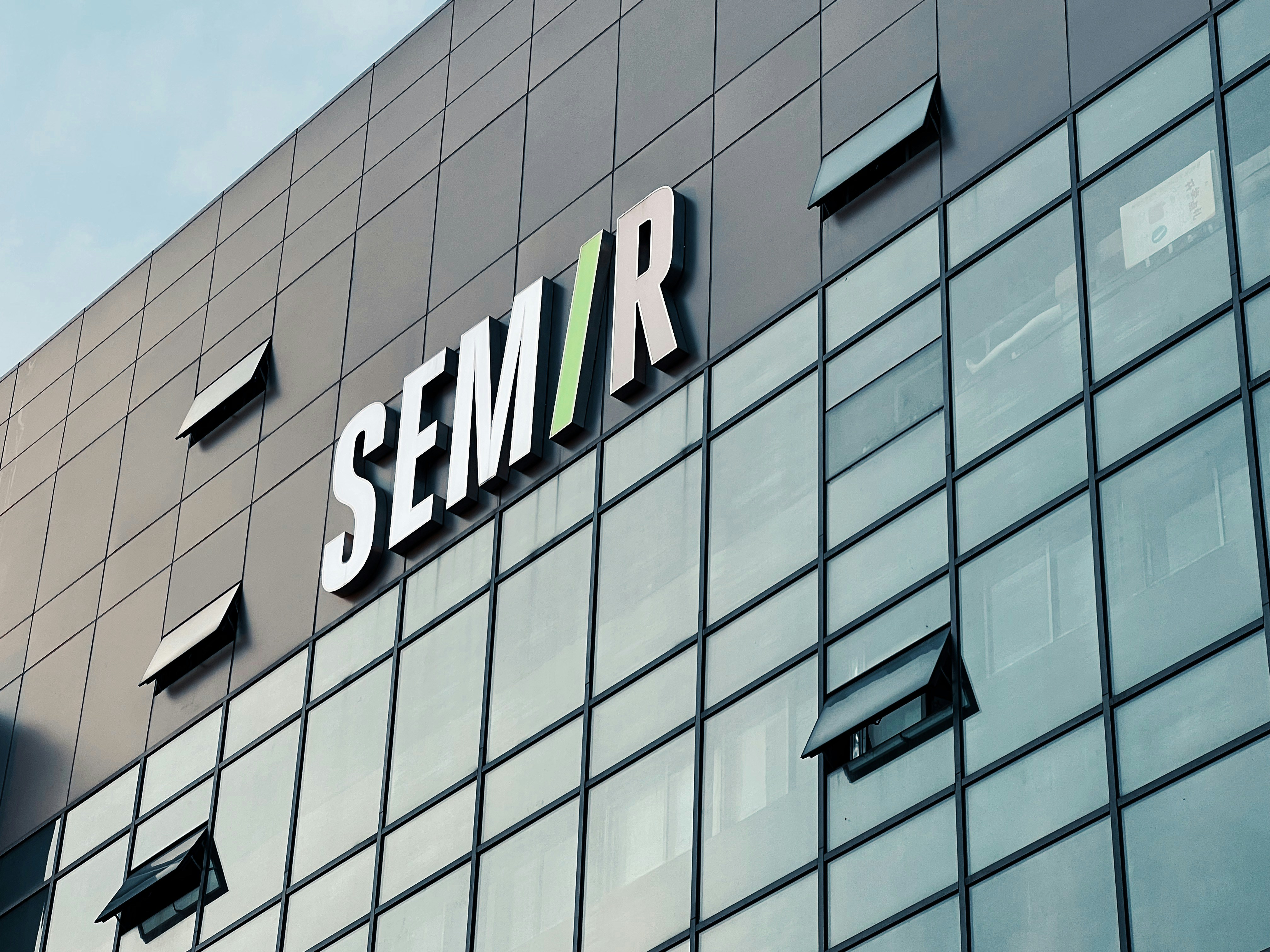 the front of a building