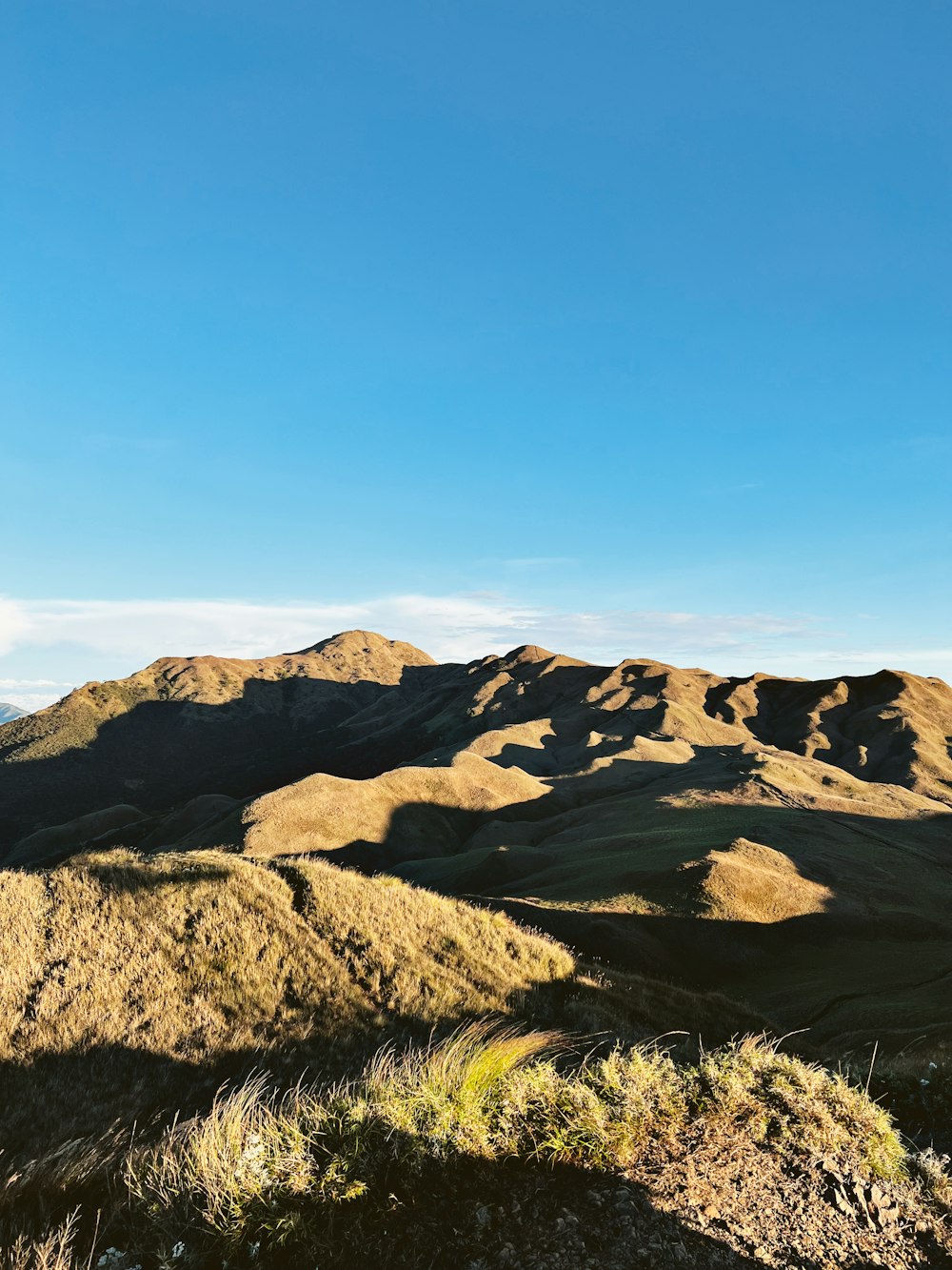 a landscape with hills and trees