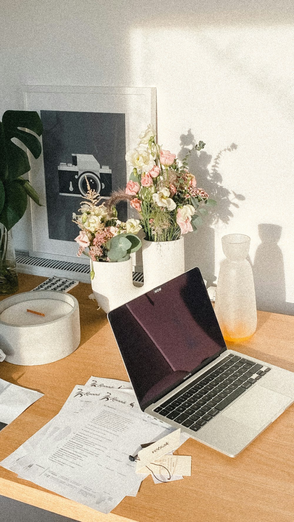 a laptop on a table