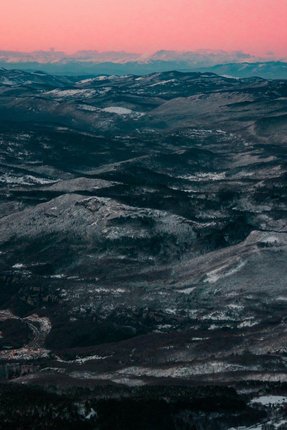 a large mountain range