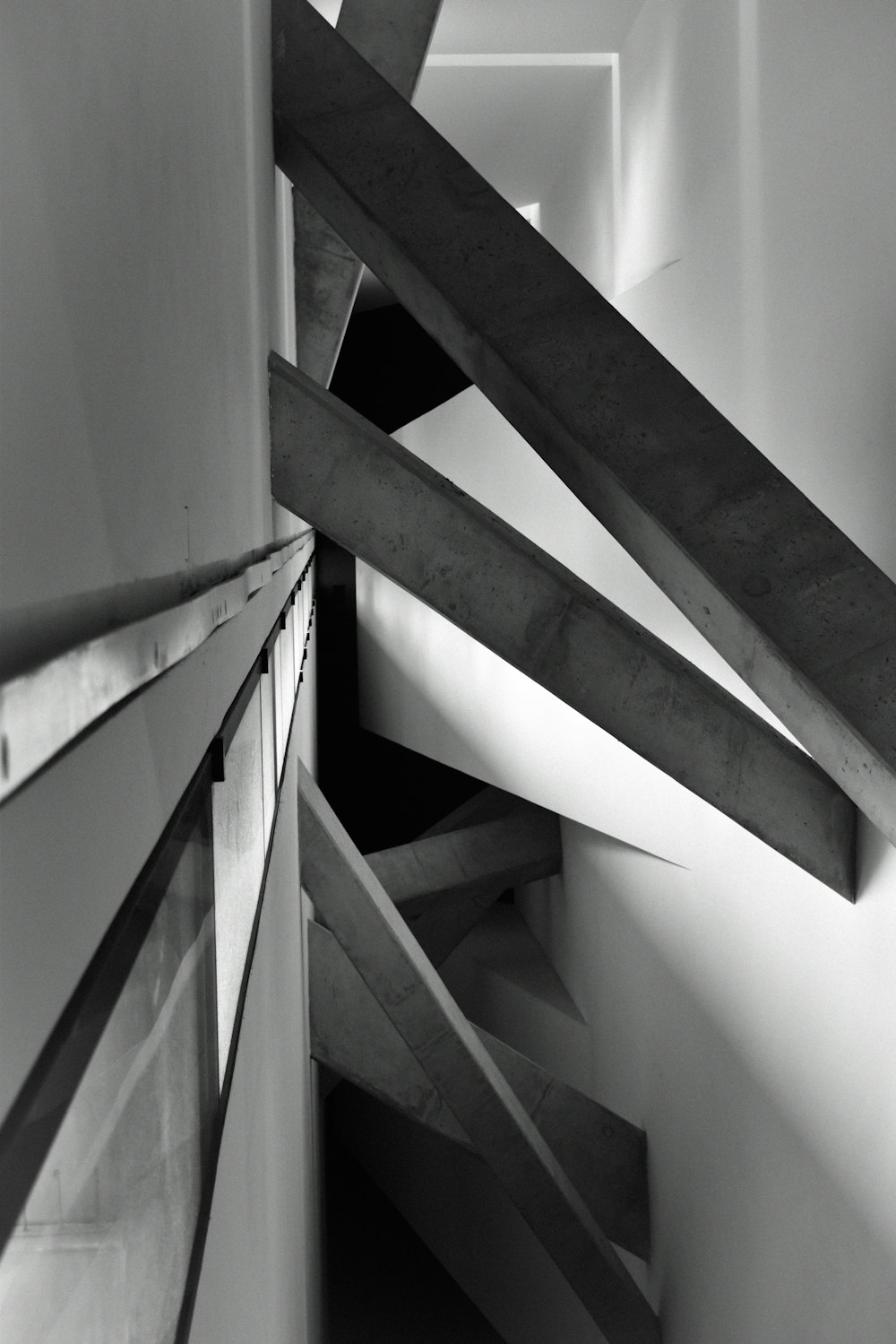 a close-up of a staircase