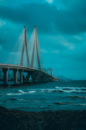 a bridge over the water