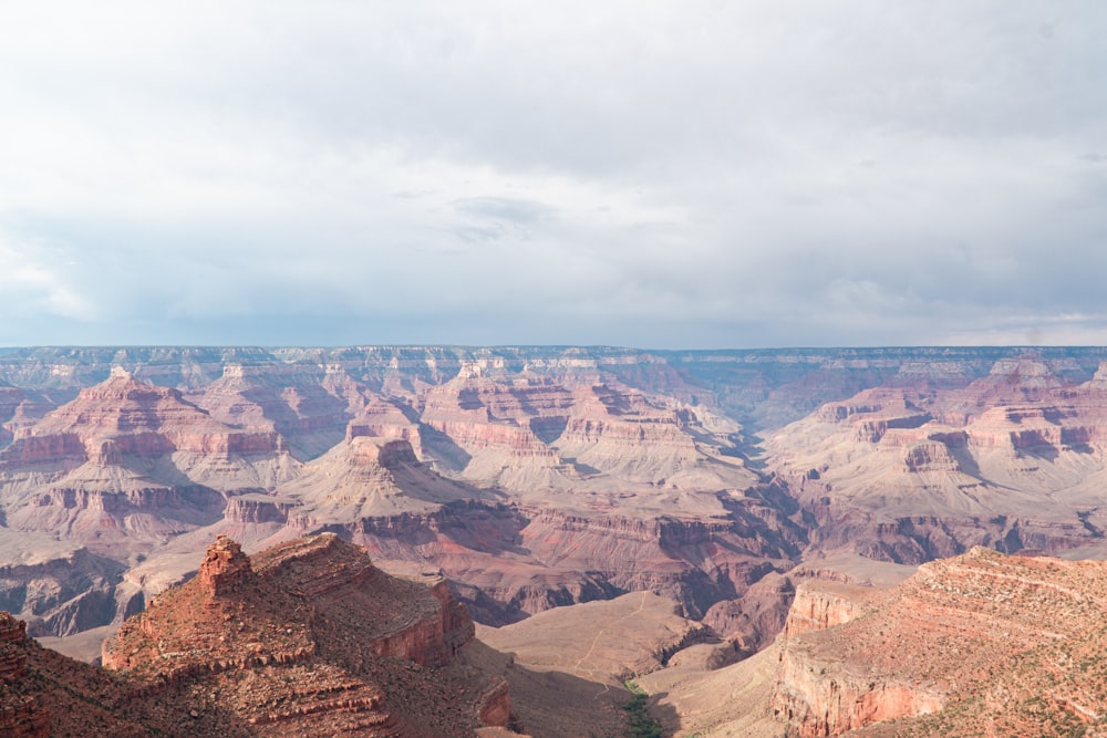 a canyon with a river running through it