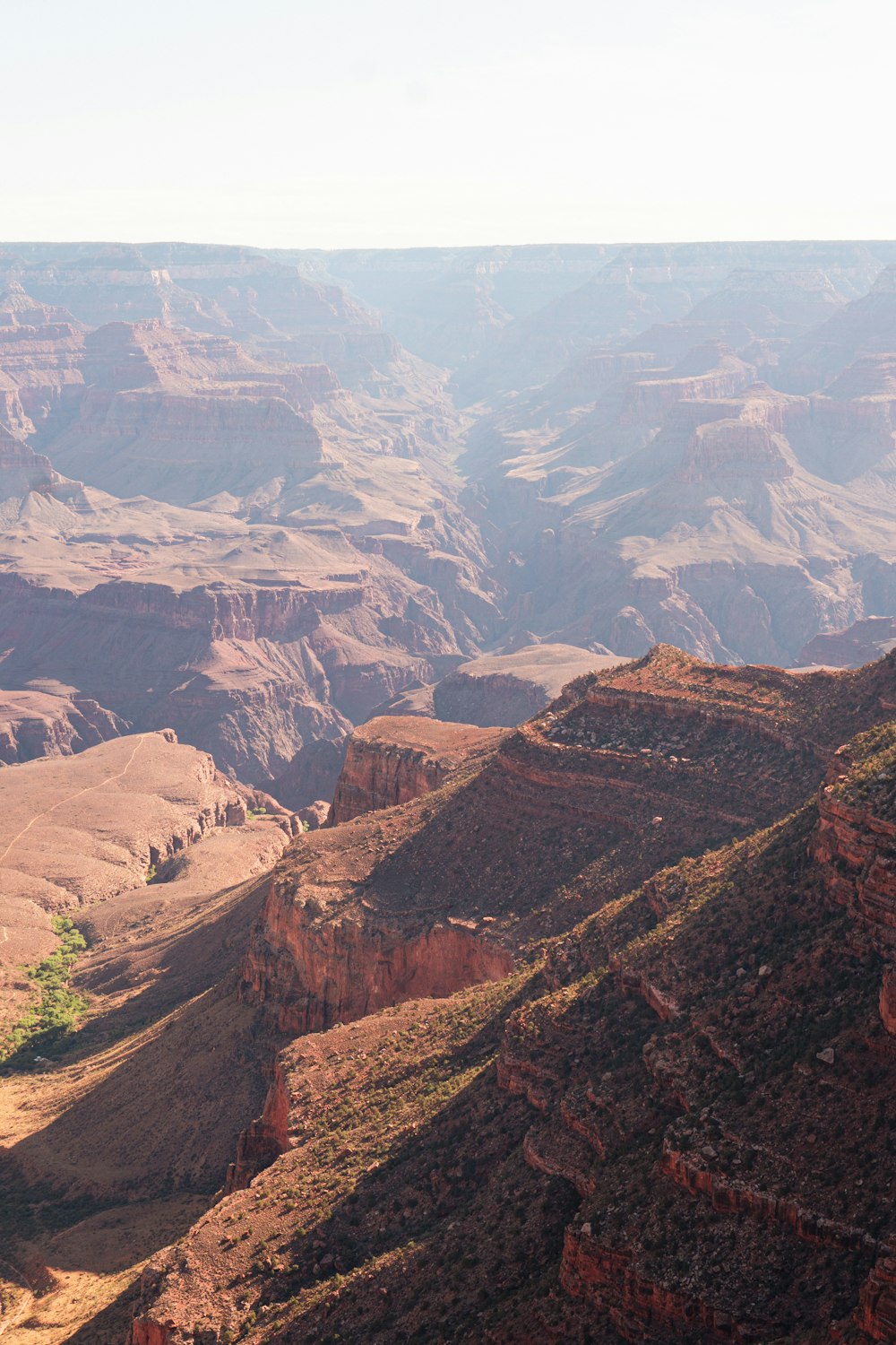 a canyon with a river running through it