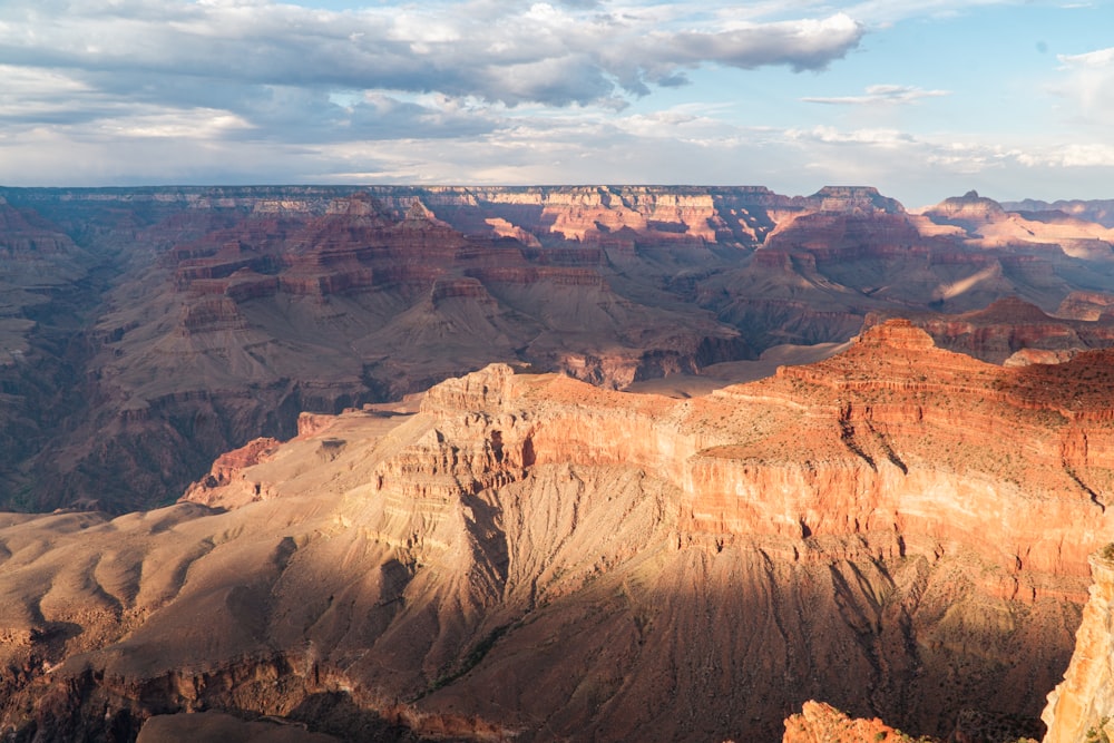 a canyon with a few peaks