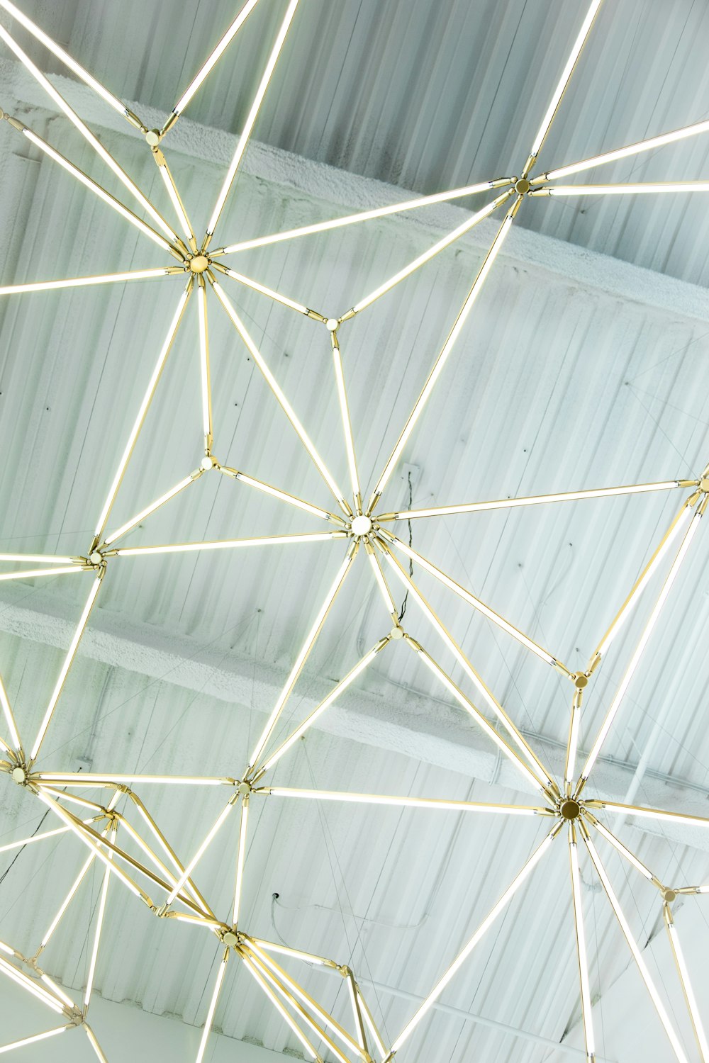 a close-up of a ceiling fan