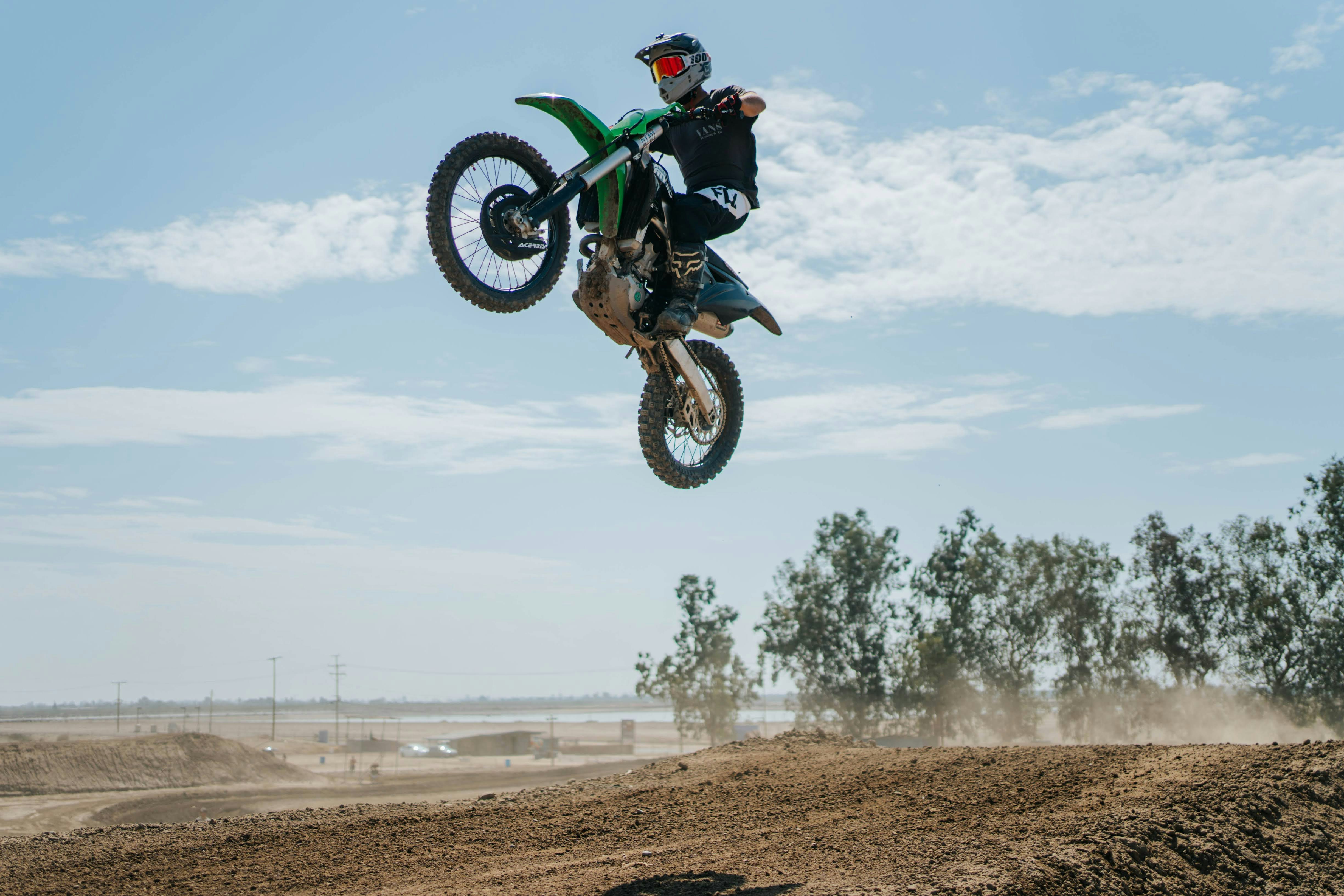 a man riding a motorcycle