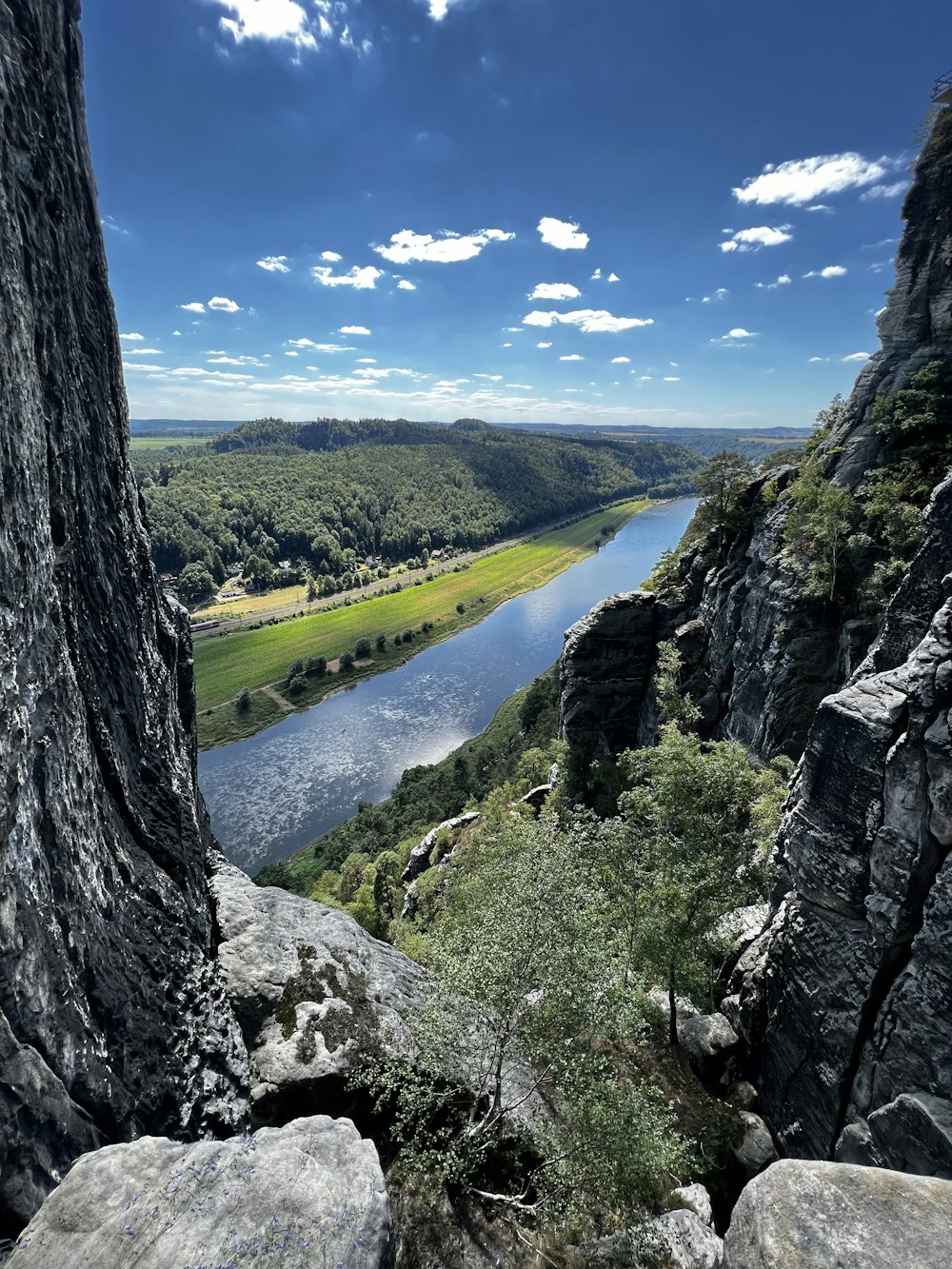 a river running through a valley