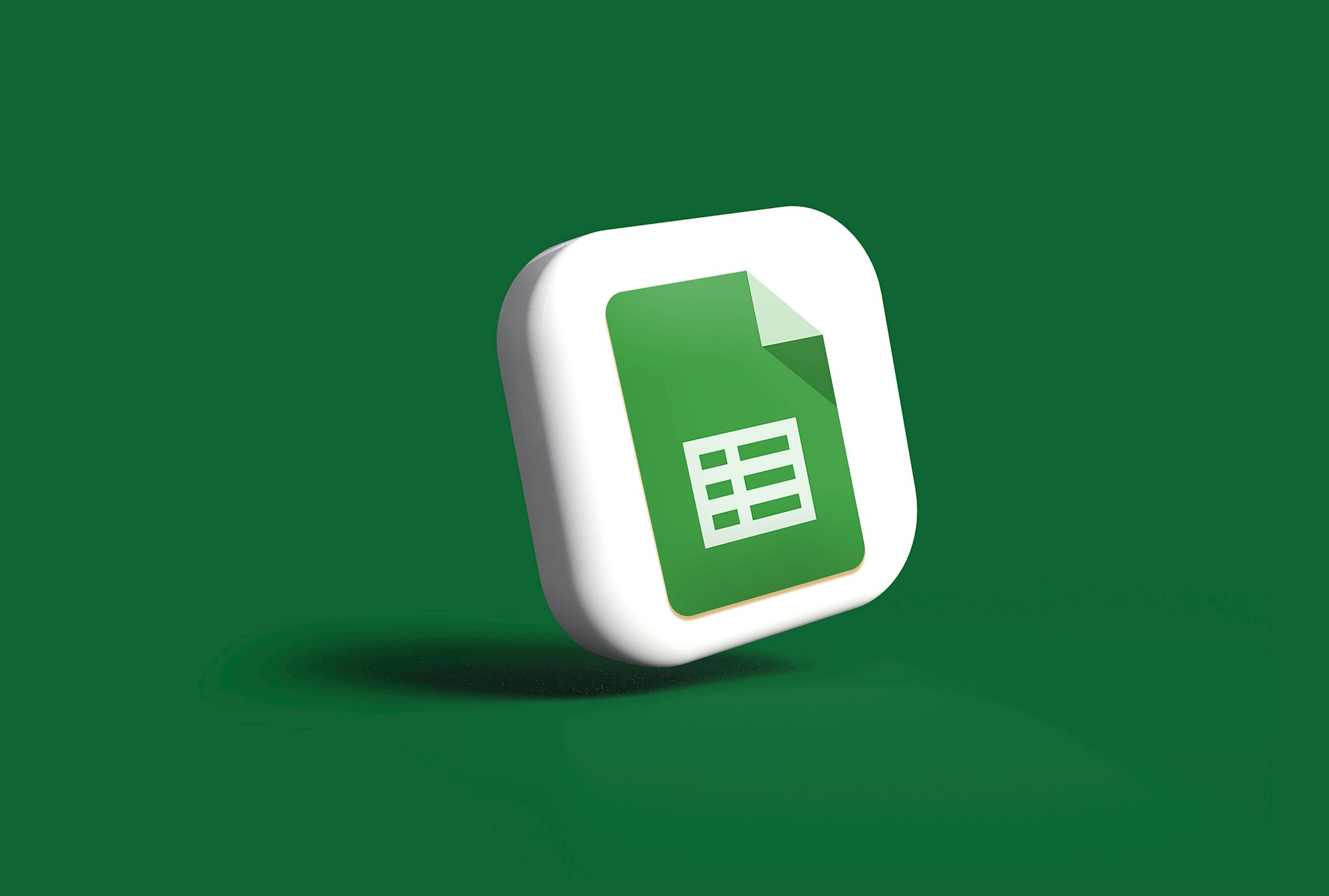 Google Sheets icon in 3D. My 3D work may be seen in the section titled "3D Render."