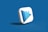 A 3D icon with a play button symbol and a book graphic is centered against a solid blue background. The icon is designed in white and shades of blue, with a modern and sleek appearance.