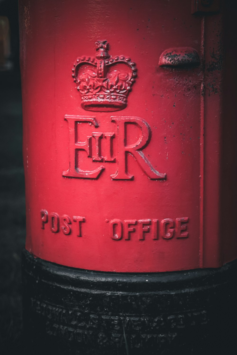 a red rectangular object with a logo