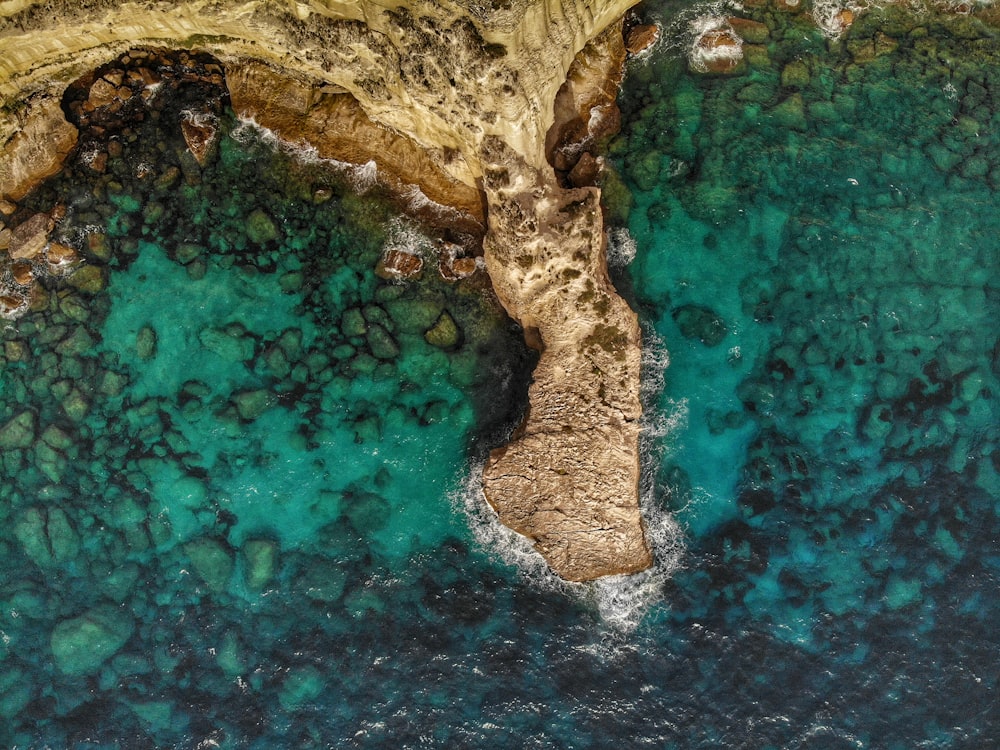 a close-up of a rock