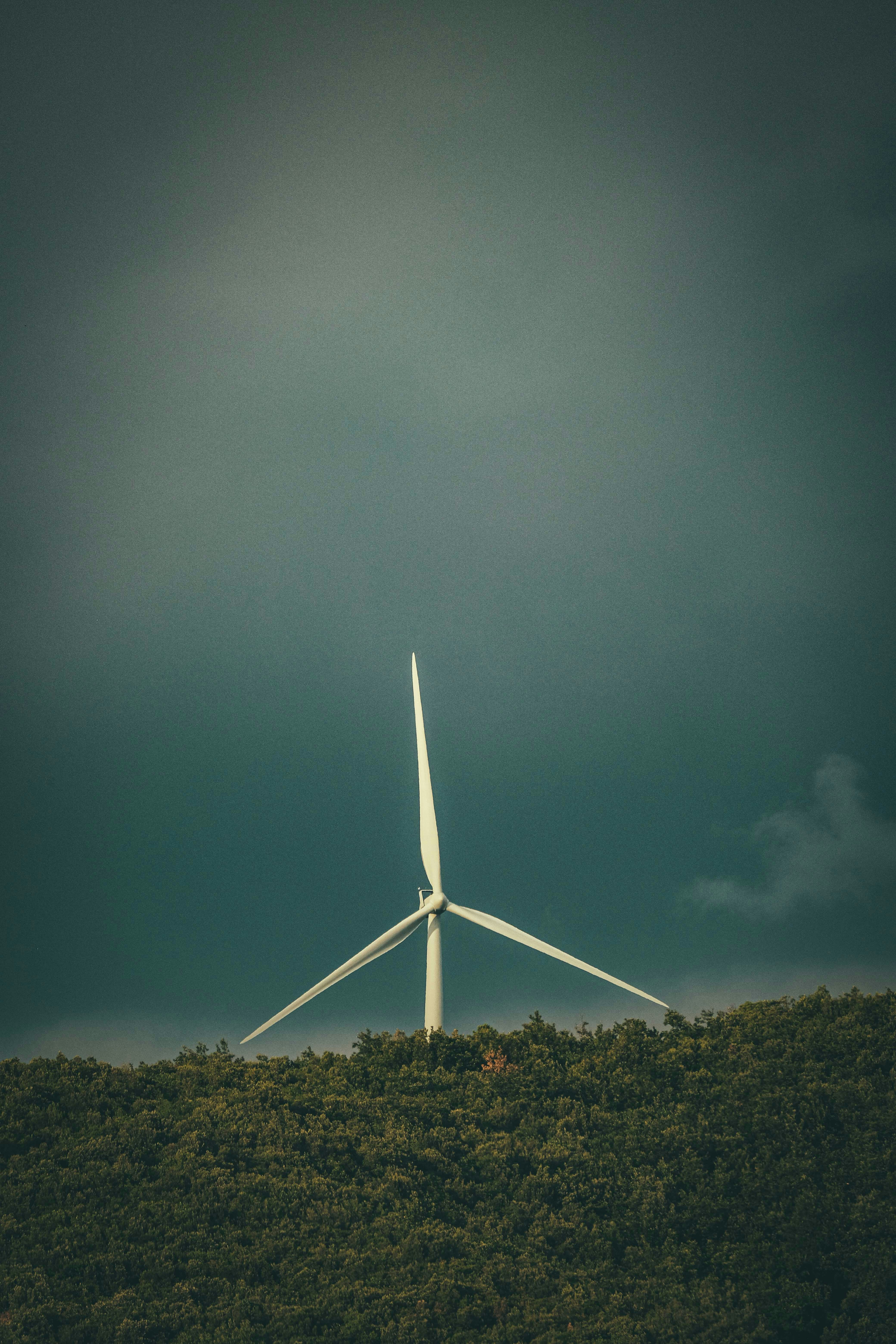 a windmill on a hill