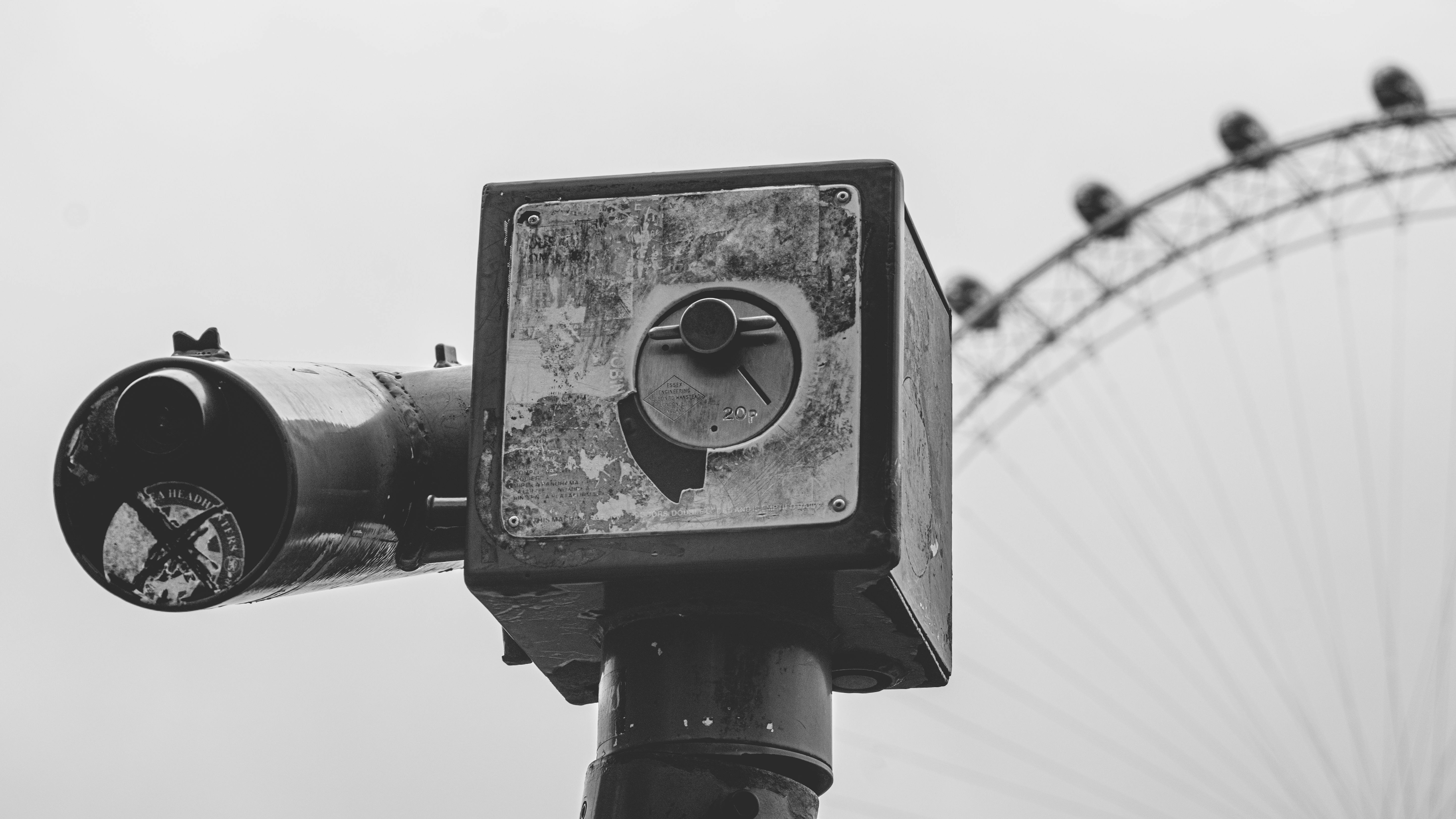 a parking meter with a camera on it